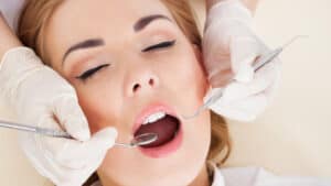 Woman Dental Patient Sedated
